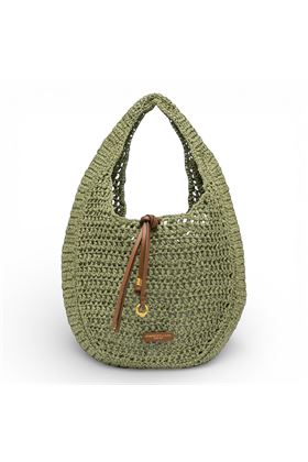 Borsa Gianni Chiarini in paglia crochet colore verde pistacchio. GIANNI CHIARINI | 11954-TAIGA